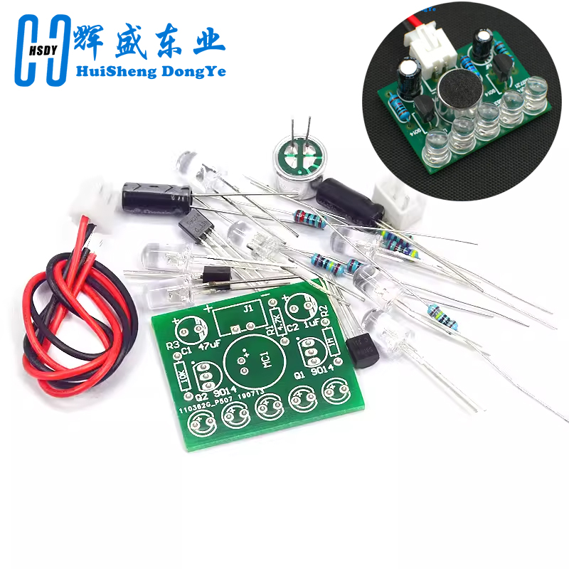 Diy Electronics Learning Kit - 3V-5.5V Spraakgestuurde controlelamp LED-melodie Lichtmodule DIY