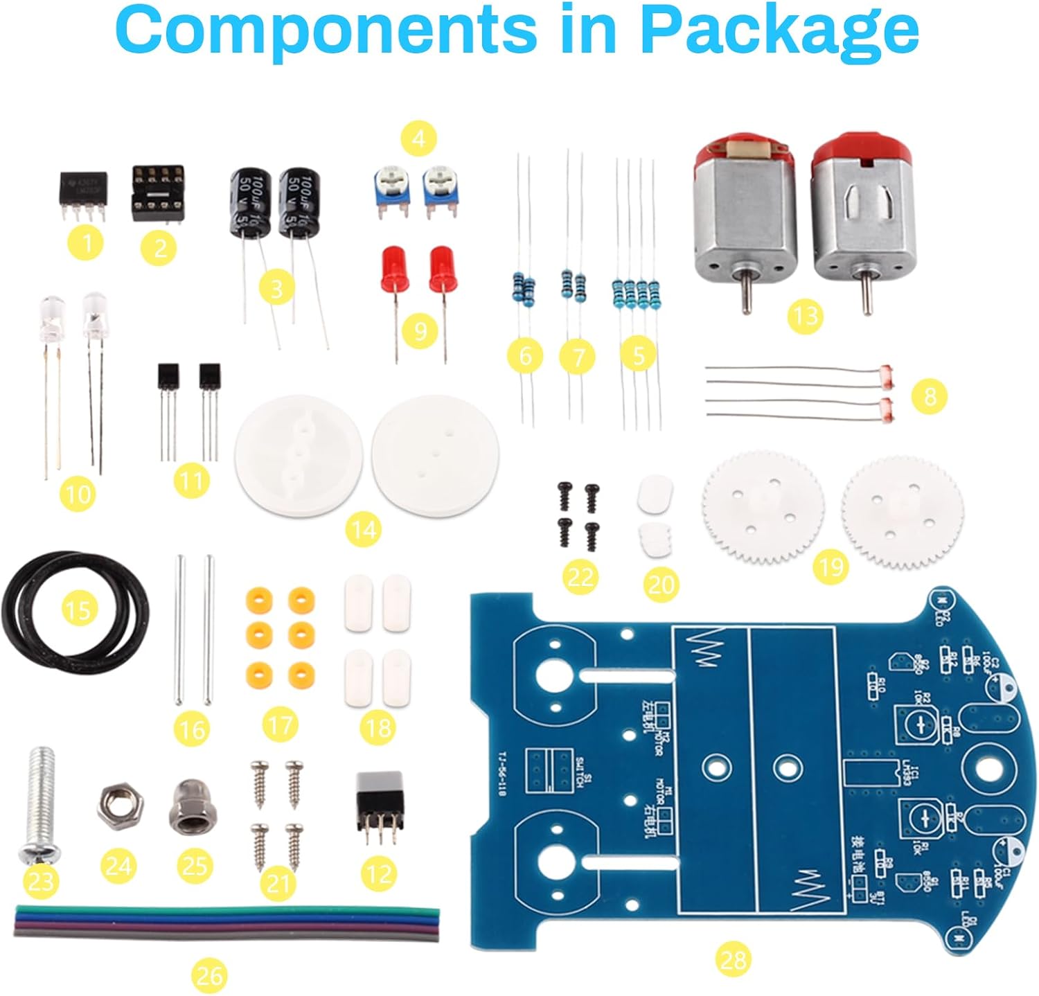 Smart Car Soldeerprojectkits D - Diy Electronics Learning Kit recensie en prijs